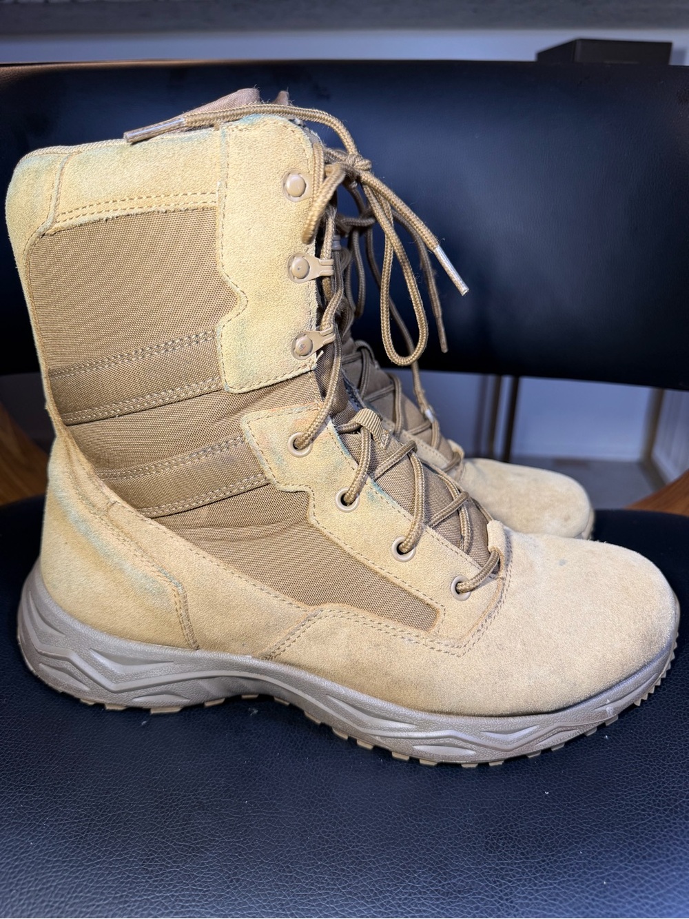 Interceptor Men's Work Military Tactical Tan Boots US Size 9 Great Condition